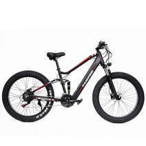 YX90-남성용 숨겨진 배터리 전기 자전거 1000W 48V 26 4.0 와이드 타이어 산악 해변 및 스노우 바이크, [01] black, [02] 250W, [01] 13.6Ah Battery, black - 250W-13.6Ah Batte+250+