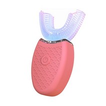 가성비 전기면도기 휴대용전기면도기 울트라 소닉 전동 칫솔 Usb 충전식 지능형 실리콘 Ipx7 방수 U 음파, 07 pink