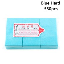 팩네일 코튼 와이프 보풀 없는 매니큐어 리무버 클리너 페이퍼 패드 폴리쉬 도구, 05 blue 550pcs