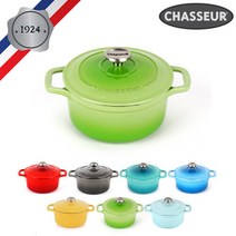 [차세르] 프리미엄 무쇠주물 양수냄비 16cm 색상 선택가능, 보라보라, 상세 설명 참조