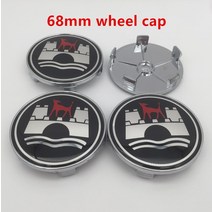 볼프스부르크 에디션 자동차 휠 센터 허브 캡 배지 방진 커버 엠블럼 스티커 56mm 60mm 65mm 68mm 스타일링 4 개입, [15] 68mm black cap