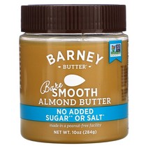 바니 버터 아몬드 버터 베어 스무스 284g Barney Butter Almond Butter Bare Smooth