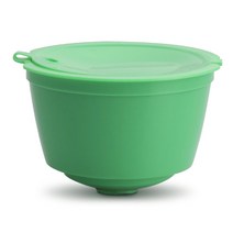 13pcs 리필 가능한 커피 캡슐 필터 바구니 컵 nescafe dolce gusto 재사용 가능한 부드러운 맛 sweet office 용 돌체 구스토 포드, 1개, 초록