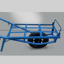 농업용 과수원 수레 운반차 건설현장 트롤리 리어카, 브레이크 솔리드 휠이 없는 플랫