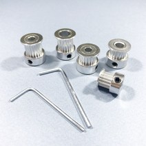 2GT 타이밍 풀리 타이밍벨트 GT2 톱니 기어 3D 프린터 DIY 내경 5mm 8mm 벨트사이즈 6mm 10mm, 2GT-20T-5B-10mm