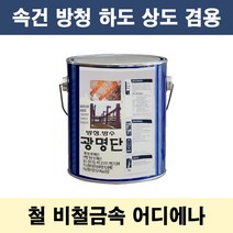 광명단 0.9L 속건 중방식 다리 철재 중장비 사비 방청, 흑색, 1개, 900ml