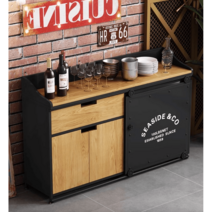 카페 반납대 셀프바 인더스트리얼 음료 수거함, 골드 가로150x세로40x높이90