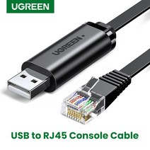 Ugreen USB to RJ45 콘솔 케이블 Cisco 라우터 용 RS232 직렬 어댑터 1.5m RJ 45 8P8C 변환기, 02 3m_01 Console Cable, 02 3m_01 Console Cable