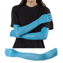 하이마운트 여름용 배달 무지 반장갑 손가락 손등 자외선차단 쿨 냉감 쿨토시 팔토시, (M)사이즈_블루