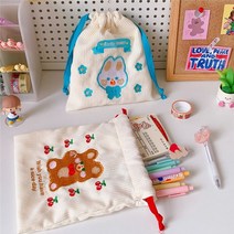 만두 복조리 코듀로이 골덴 파우치 2type /여행 화장품 속옷