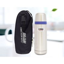 국산 코스모스 보온 보냉 병 350ml 가방 포함 텀블러 물병 물통, 상세설명 참조, 코스모스 스텐보온병+가방350ml