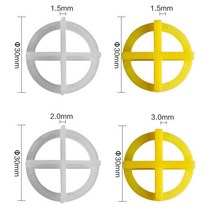 100pcs 재사용 가능한 타일 크로스 웨지 1.5mm 2mm 3mm 레벨러 건설 도구 수평 시스템 바닥 벽, 05 green 2mm