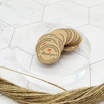 크라프트 선물 포장 택 100p 종이택 포장택 라벨 상품택 꾸미기