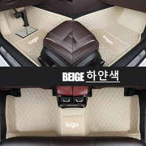 Ecool 재규어 바닥매트 코일매트 자동차바닥발판 차발매트 카매트 E-PACE F-PACE F-PACE I-PACE XE XF XJ (재규어 도안 첨부), 베이지색실  beige, New XF(11~15년)