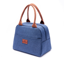피크닉 가방 런치백 도시락 보온백, navy blue