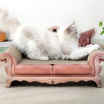 고양이 유럽풍 소파 스크래쳐, 오버사이즈-핑크