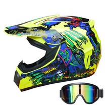 Makone 헬멧 산악 MTB 자전거 풀 페이스, 10호무광택검은색공기공급고글