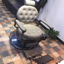 미용실 샴푸의자 전동 럭셔리 스타일리스트 의자 미용 빈티지 전문 이발 가죽, 4.style4