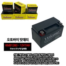 오토바이배터리 12V7AH 엑시브CT플러스트런스그랑프리, 1개, 1개