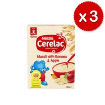 [네슬레] 세레락 이유식 바나나 사과(8개월+)X3