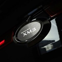 JSTAR / XM3 전용 포인트몰딩 2020 본넷 리어 메탈 로고 엠블럼 포인트 몰딩 파츠 스티커 자동차 튜닝 용품, XM3 / 리어_블루