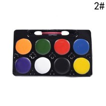 벌칙 페이스 페인팅 펜 물감 축제 공연기획 5/6/8 ColorsNon 독성 물 페인트 오일 바디 메이크업 아트 키트 브러쉬 크리스마스 멋진 카니발 활기찬 파티, [02] N2