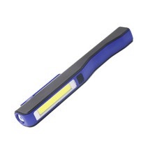 수리도구 내장 USB 충전 COB 작업 조명 정밀 검사 라이트 LED 비상 자동차 마그네틱 포켓 펜 손전등 포함, 파란, [04] 파란