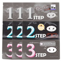 피그 클리어 블랙헤드 3-STEP 키드 스트롱 코팩 3매