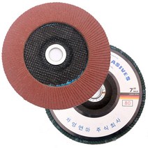 아이 휠페파 7인치 내경 22mm 골드 슈퍼 해바라기 페이퍼 원형 디스크 페파 휠사포 휠페파 휠페이퍼 원형사포 그라인더사포 백판 패드 골드형 아이휠페파 그라인더 차영연마, 휠아이페파 7인치 80#