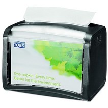 Tork SCA Xpres 스냅 시그니처 냅킨 디스펜서 623200 블랙 8 x 6.5 인치