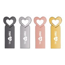 USB월드 하트USB 무료각인, L10-128G골드