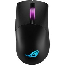 ASUS ROG Keris 무선 가벼운 게임용 마우스 16000 DPI 센서 푸시핏 스위치 소켓 교체 가능한 측면 버튼 Omni 피트 Paracord 및 Aura Sync RGB, Keris (Wireless)