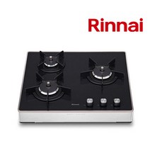 린나이 빌트인 가스렌지 가스쿡탑레인지 RBR-PF3000 블랙 220v 코드식 타공사이즈 560x480, LNG, RBR-PF3000(낮은스탠드)
