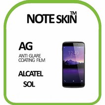 [KT알파쇼핑]노트스킨 Alcatel 쏠 SOL 저반사 액정보호필름 - 벌크포장, 상세페이지참조