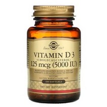 솔가 비타민 D3 5000 IU 소프트젤, 100정, 5개
