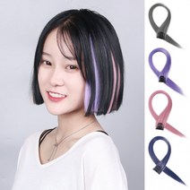 숱많은 헤어피스 가발 조각 조각머리 연예인 브릿지 인모 똑딱이 부분가발 붙임머리 C컬 컬러피스 투톤, option_J