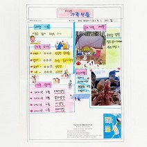 초등 새학기 우리가족 신문 우리집 소개 활동지 3인 학습만들기 취미 인성 언어능력 과학