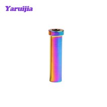 Yaruijia-티타늄 너트 M6 전체 길이 131517232531.53335mm자전거 브레이크 캘리퍼 C 클램프 고정 티타늄 패, 03 Rainbow_04 23mm