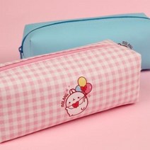 몰랑이 넉넉한 귀여운 포동포동 사각필통, A.체리핑크