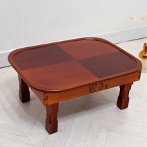 향림공예 타원체크 밥상 510 남원 전통 접이식 교자상 1인용 찻상 다과상, 타원체크 510