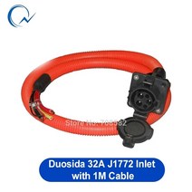 전기차충전케이블 전기차충전기설치 가정용전기차충전기 급속충전기 32a sae j1772 ac 인렛소켓커넥터 1m ultuv