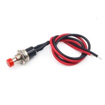 전동킥보드 경적스위치 킥보드깜빡이푸시 버튼 스위치 방수 소형 자동차 회로 와이어 스피커 전기 미니 보, 15 PBS-110 self reset