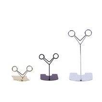 Y형 POP 골드 실버 블랙 네임택 메모 홀더 가격표 꽂이 쇼클립 베이커리, 실버 15cm