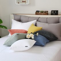 코튼렛 프렌치 빅 와플 쿠션커버 워싱커버 인테리어쿠션 40cm 50cm