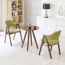 일공일체어 우드 A체어 테이블세트 카페테이블 티테이블 거실테이블 테이블, 브라운 원형 - 그레이