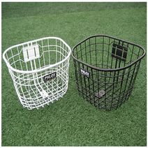 자전거바구니 부착식 고정식 샤틴 바구니 여성용 바구니 사이즈-중, 실버