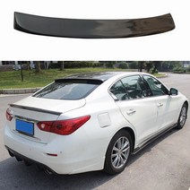 인피니티 q50 q50s q50l rs 스타일 카본 frp 리어 스포일러 트렁크 윙 2014 -2020, 도색되지 않은 frp