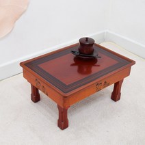 향림공예 사각 흑모 밥상 45 x 33 cm 1인용 남원 접이식 교자상 향로상 돌상, 사각흑모 450