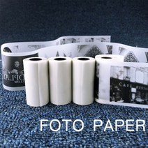 핸드폰 사진 인화기 포토 프린터 샤오미 스티커사진기 paperang pocket mobile printer 57x30mm photo pos 영수증 바코드 스티커 레이블에 대한, 흰색반투명