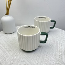 1+1 스타벅스 그린 클래식 사이렌 머그컵 머그잔 선물 10.5OZ 296ML, 1+1 컵